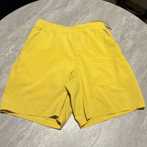 Lululemon Athletica Men's Yellow Athletic Shorts